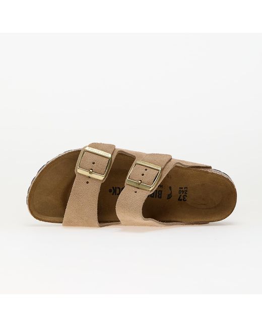Birkenstock Natural Sneakers Arizona Suede Leather Eur