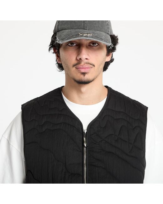 FTSHP Gilet Lining Quilted Vest in het Black