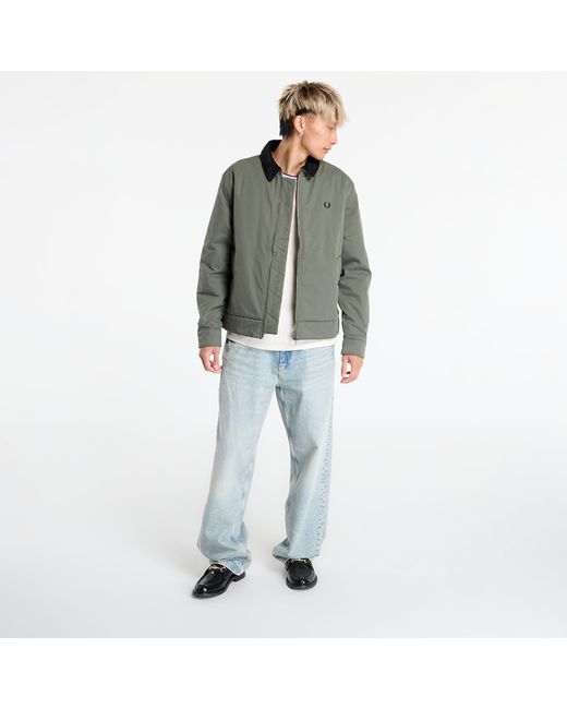 Giacca Cotton Caban Jacket Laurel W Grn di Fred Perry in Green da Uomo