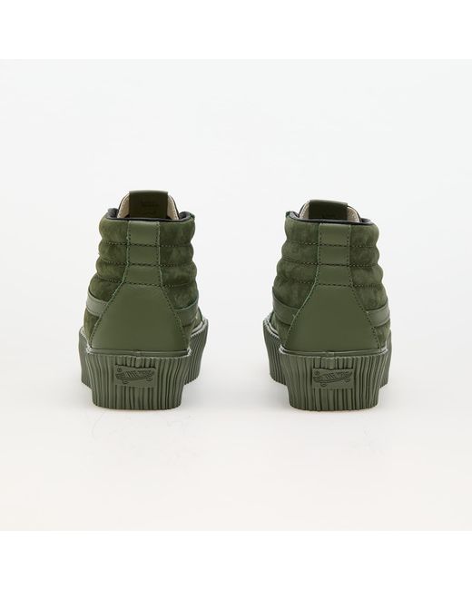 Vans Green Sneakers Sk8-Hi Reissue 38 Platform Lx Suede/Leather Eur
