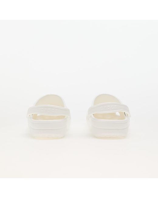 CROCSTM White Classic Waterproof Rubber Clogs