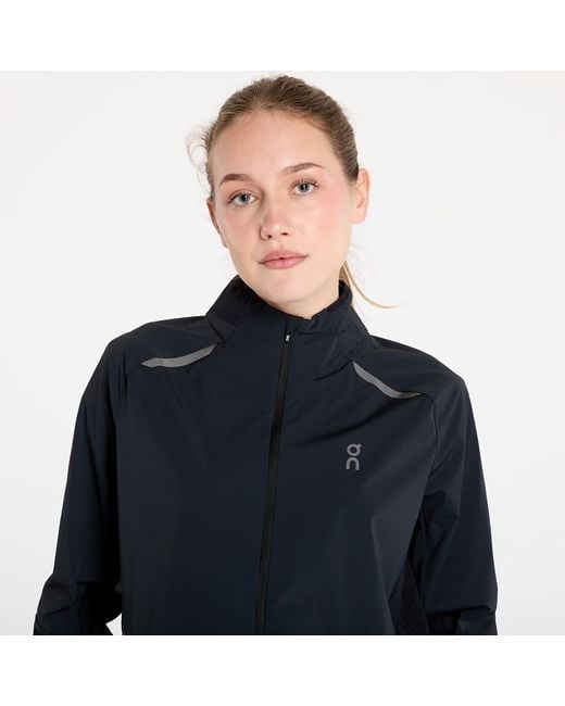 On Shoes Blue Weather Jacket Lightweight Windbreaker