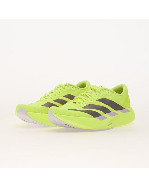 Adidas Originals Yellow Sneakers Adidas Adizero Evo Sl Woven M Solar/ Aurora Plum/ Powder Plum for men