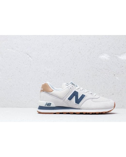 New Balance 574 Grey/ Blue/ White for Men | Lyst