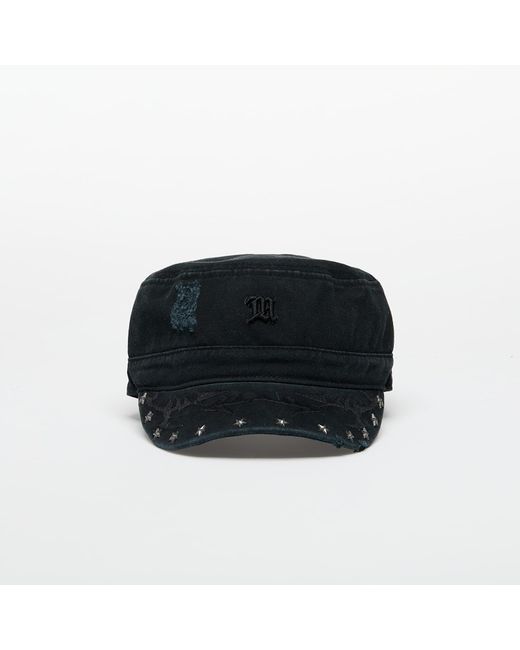 Studded Military Cap di M I S B H V in Black