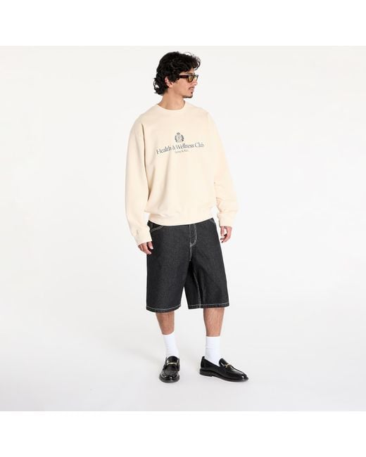 Sporty & Rich Sweatshirt H&W Crest Crewneck in het White