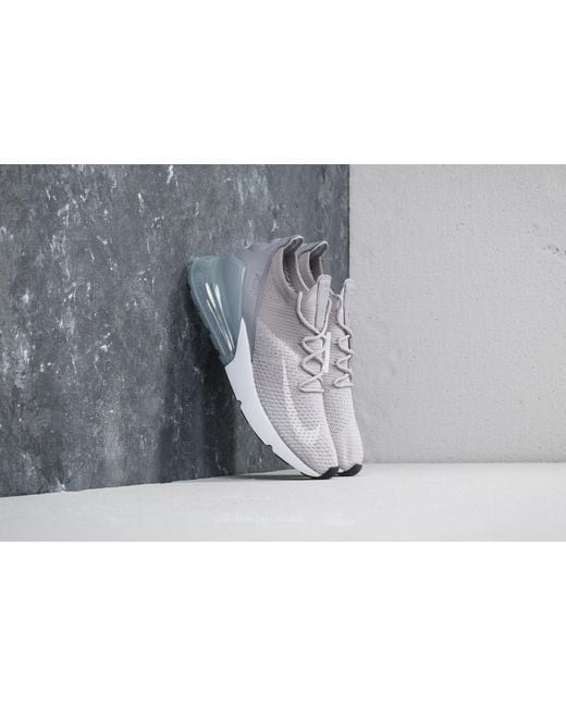 Nike Rubber Air Max 270 Flyknit W Atmosphere Grey/ White in Gray | Lyst