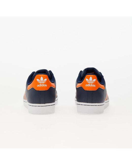 adidas Originals Adidas Superstar Night Indigo/ Orange/ Ftw White in Blue  for Men | Lyst | Sneaker low