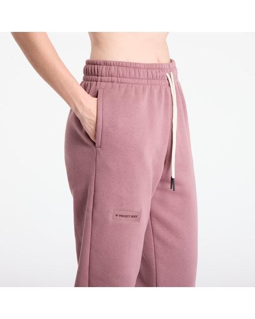 Under Armour Sweatbroeken Project Rock Icon Pant in het Pink