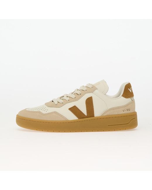 Veja Metallic Sneakers W V-90 O.T. Pure_Camel_Alm_Natural Eur