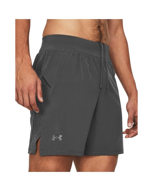 Under Armour Blue Launch Elite 7'' Shorts Starlight / Starlight / Reflective for men