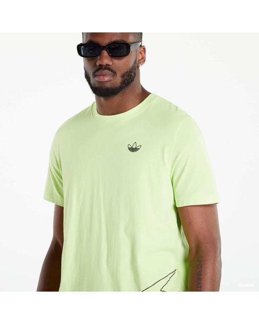Adidas Originals Green Adidas Lightning Tee for men