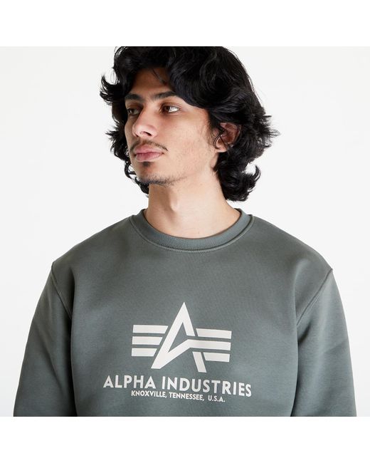Alpha Industries Gray Alpha Industries Basic Sweater Vintage for men