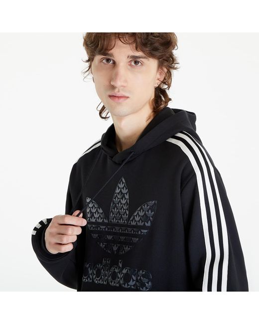 Adidas Originals Black Adidas Mono Hoodie for men