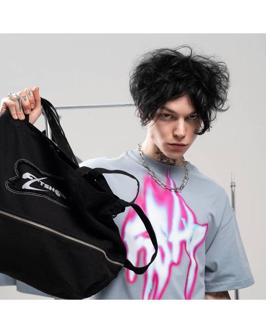 FTSHP Black Bag Walking Art Tote Bag