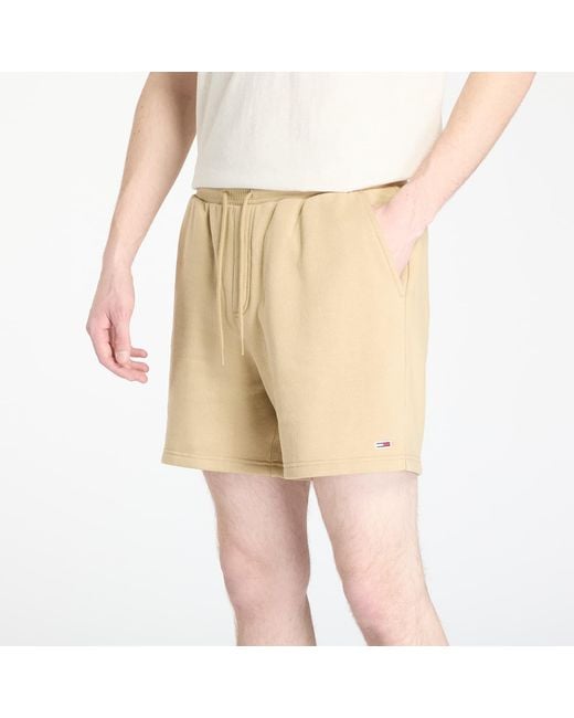 Tommy Jeans S Flag Beach Short di Tommy Hilfiger in Natural da Uomo
