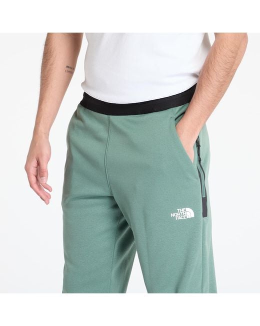 The North Face Green Pants Mountain Athletics Fleece Pant Duck/ Deep Nori for men