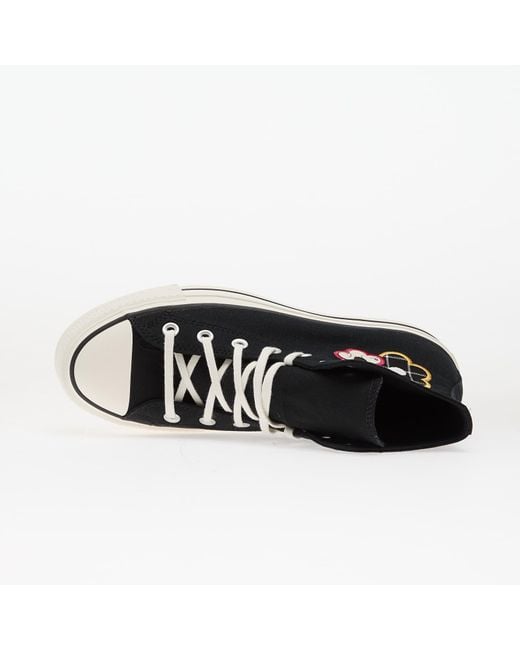 Converse Sneakers Chuck Taylor All Star Lift Platform Floral Patchwork Hi/ Sunny Angle Eur in het Black