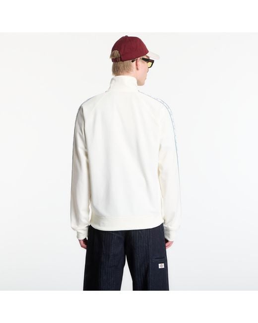 Fred Perry White Jacket Contrast Tape Track Jacket for men
