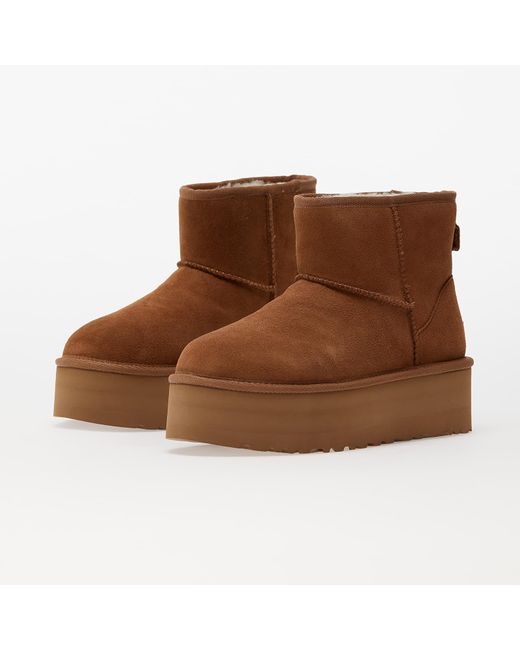 Ugg Brown W classic mini platform chestnut