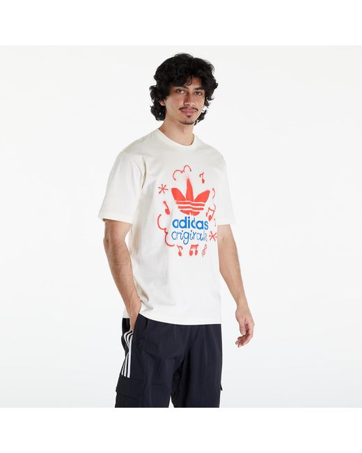 Adidas Originals White Training Supply Cotton T-shirt for men