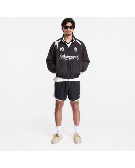 Represent Jas Woven Track Star Jacket in het Black