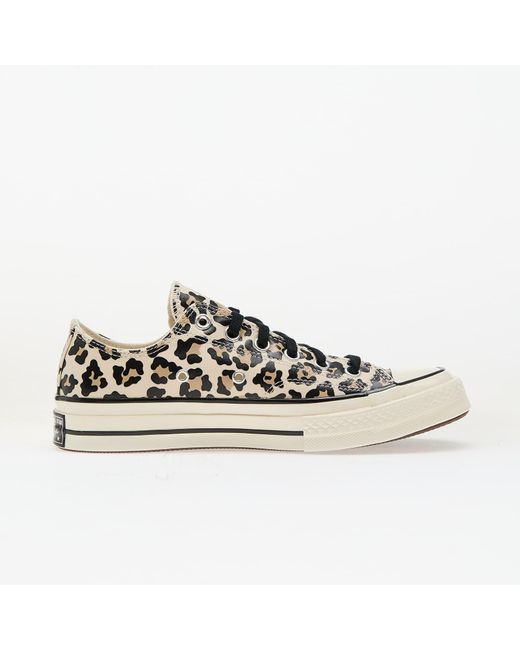 Sneakers Chuck 70 Glow-In-The-Dark Leopard Print Driftwood/ Light Fawn di Converse in White