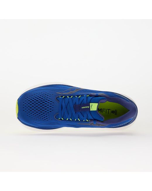 Saucony Blue Sneakers Ride 18 Lapis/ Citron