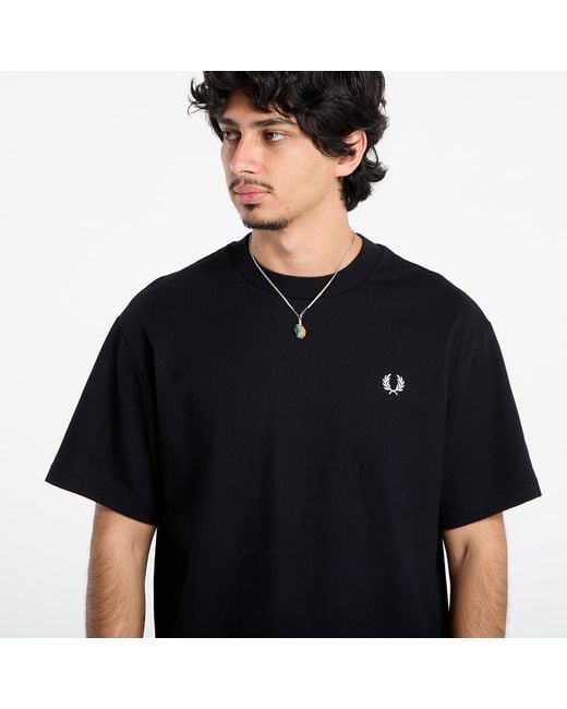 Fred Perry Black T-Shirt Relaxed T-Shirt for men