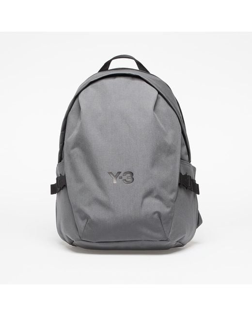 Y-3 Gray Stapl Backpack