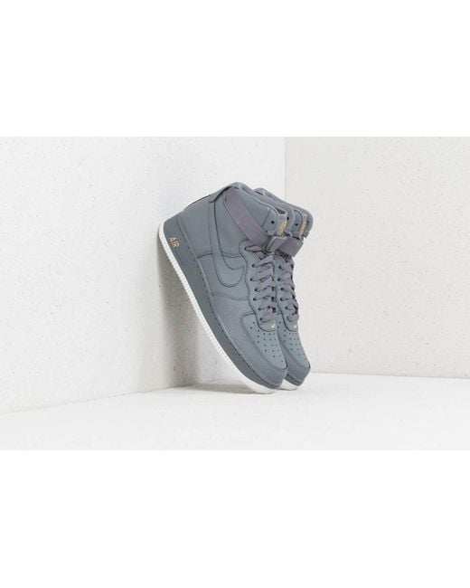 Nike Leather Air Force 1 High ́07 Cool Grey/ Cool Grey in Gray for Men |  Lyst