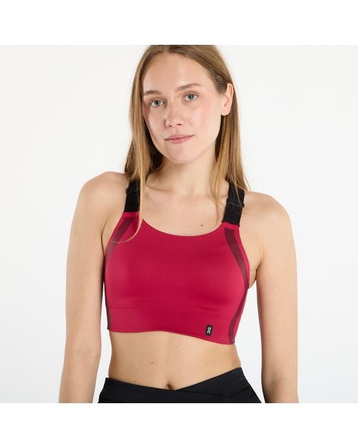 On Shoes Red Performance Flex Bra Grenadine
