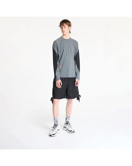 Maglietta Longsleeve Run Tee 3/ Washed di Reebok in Gray