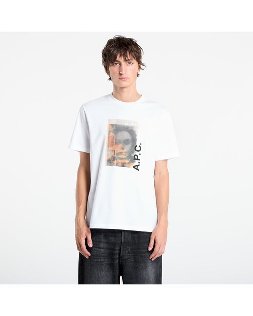 A.P.C. T-Shirt Jean Portrait in White für Herren
