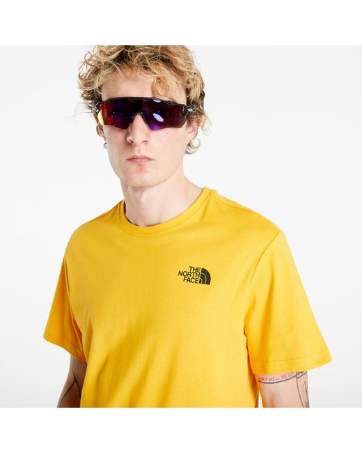 The North Face Yellow S/s Red Box Tee Summit Gold for men