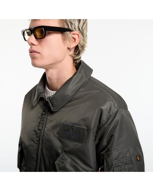 Alpha Industries Black Jacket Cwu-45 Heritage for men