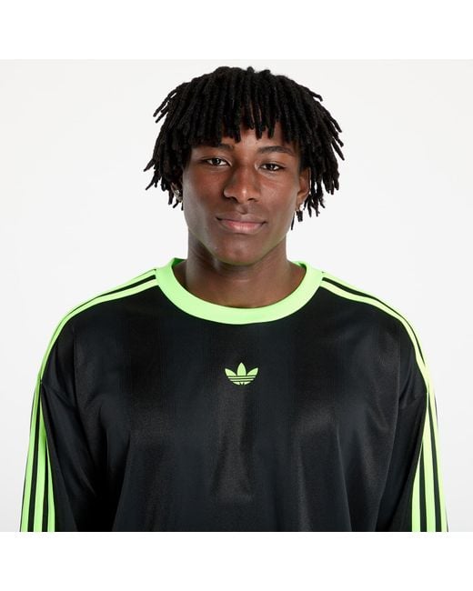 Adidas Originals Green T-Shirt Adidas Jacquard Longsleeve Jersey/ Siggnr for men