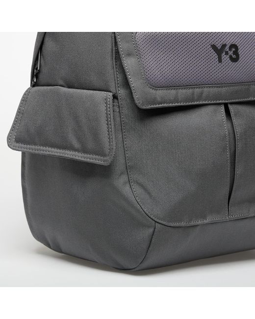 Y-3 Gray Small Backpack