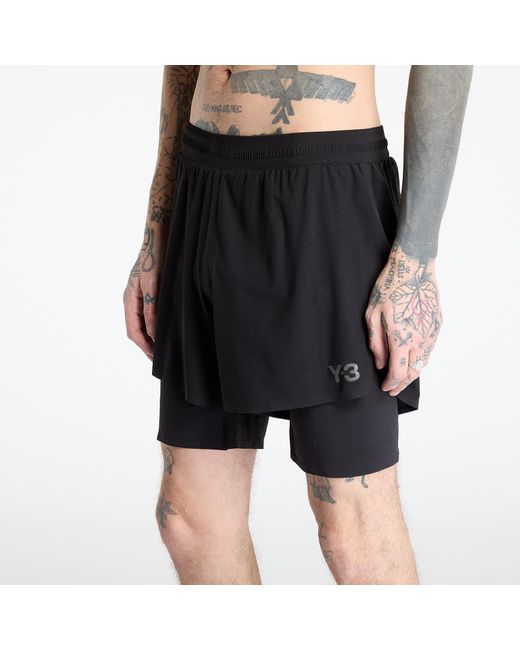 Y-3 Shorts Running Shorts + Tights in Blue für Herren