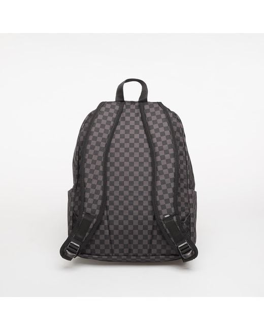 Vans Gray Old Skool Check Backpack/Charcoal