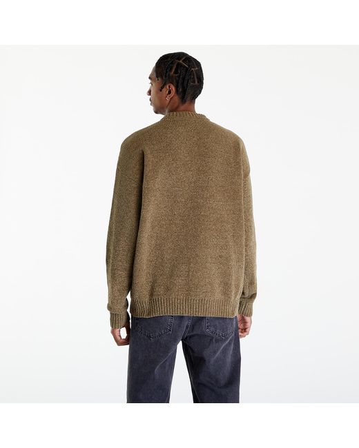 PATTA Brown Chenille Knitted Sweater Sage for men
