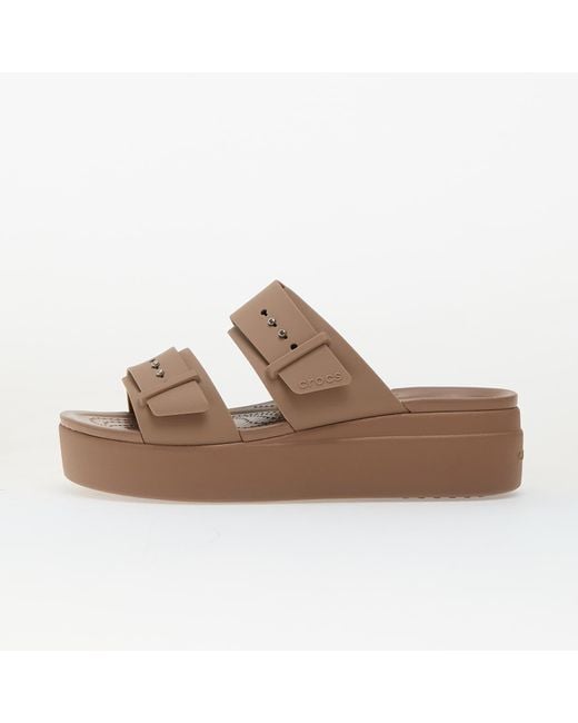 CROCSTM Brown Sneakers Brooklyn Buckle Low Wedge Eur