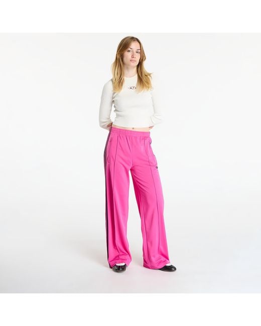 Pantaoni Da Ginnastica Adidas Adicoor Cassic Firebird Oose Track Tracksuit Bottoms Semi Ucid Fuchsia di Adidas Originals in Pink
