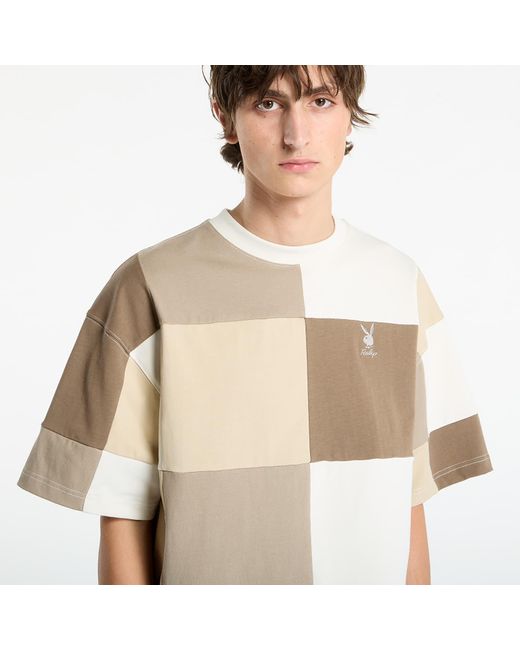FTSHP T-Shirt Playboy X Patchwork Tee in het Natural