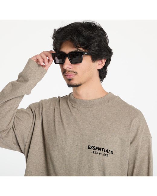 Maglietta Classic Fit Long Sleeve Tee di Fear Of God in Natural da Uomo