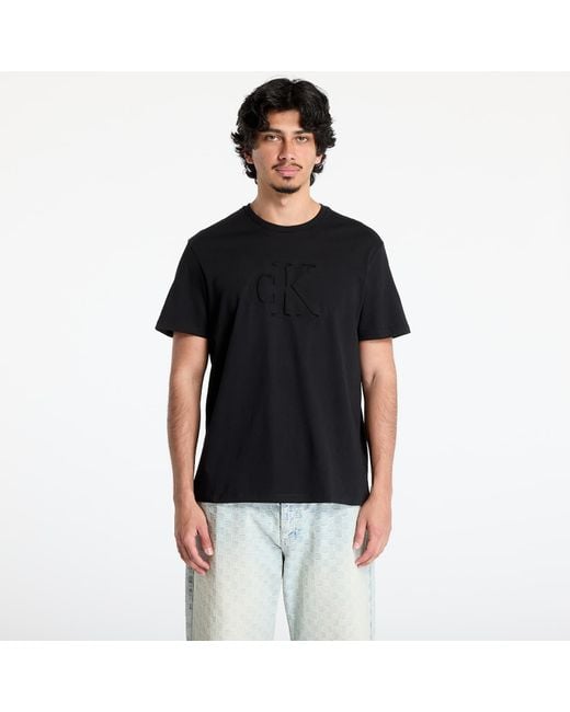 Calvin Klein Black T-Shirt Jeans Short Sleeve 20S Tee for men
