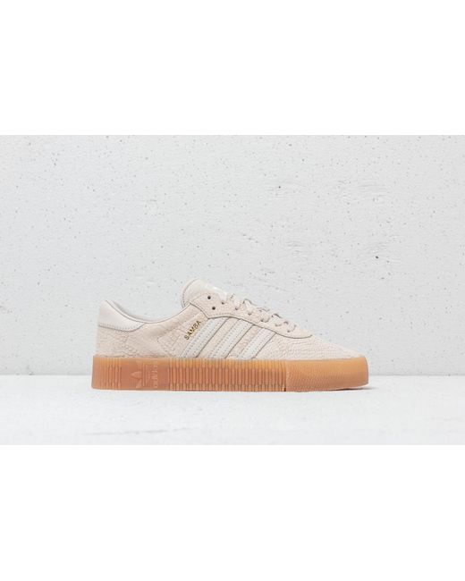 adidas Originals Samba Rose Snake-effect Suede And Leather Platform  Sneakers in Brown | Lyst