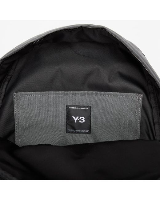 Y-3 Gray Stapl Backpack