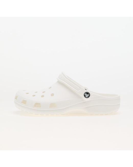 CROCSTM White Classic Waterproof Rubber Clogs