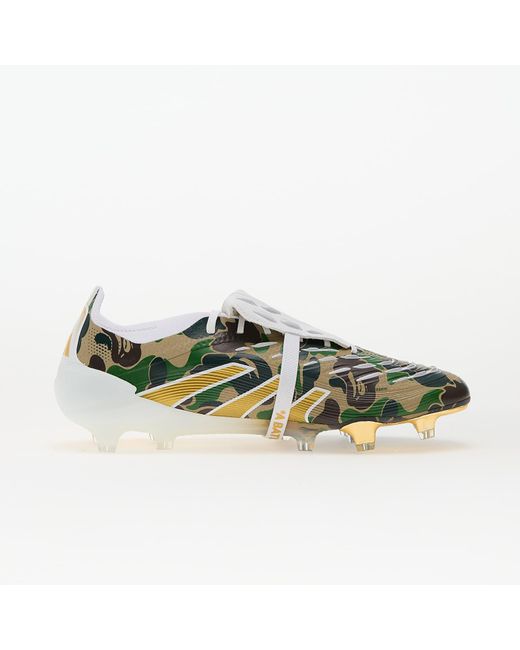 シューズ BAPE X ADIDAS PREDATOR ELITE FT FG 27.0 Football Boots adidas Predator Elite FT FG Bape Hemp-Gold